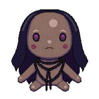 voodoo pin doll  chained and locked