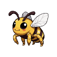 golden honeybee  realistic detailed