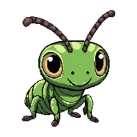 green praying mantis  baby larva form