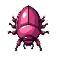 pink rose beetle  realistic detailed