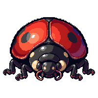 red ladybug  giant oversized