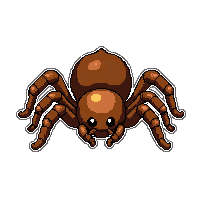 shadow dark spider  in amber resin