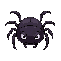 shadow dark spider  pinned specimen