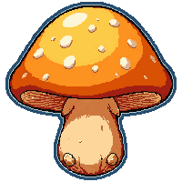 orange morel honeycomb  magical aura glow