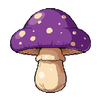 purple magic shroom  freshly picked