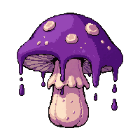 purple magic shroom  poisonous dripping