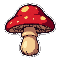 red spotted toadstool  poisonous dripping