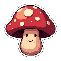 spiral twisted shroom  magical aura glow