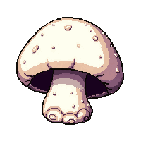 white puffball round  magical aura glow