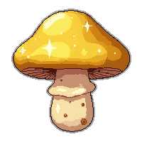 yellow golden chanterelle  enchanted sparkle