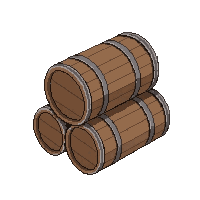 stack of barrels  plain unmodified