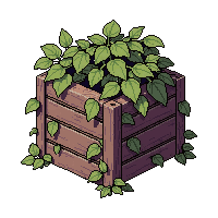 stack of barrels  vine overgrown
