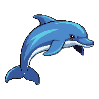dolphin jumping  bioluminescent glow