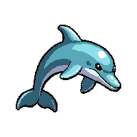 dolphin jumping  crystal gem body