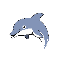 dolphin jumping  giant oversized
