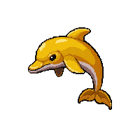 dolphin jumping  golden legendary