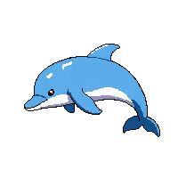 dolphin jumping  pearl iridescent