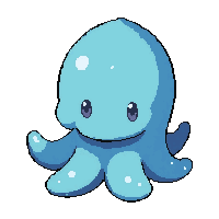 kraken tentacle baby  arctic ice blue