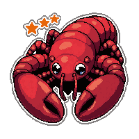 lobster red claw  bioluminescent glow