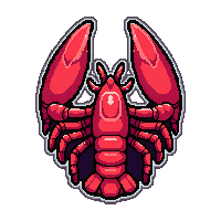 lobster red claw  crystal gem body