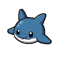 manta ray gliding  cute chibi baby