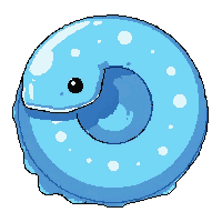nautilus spiral  arctic ice blue