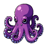 octopus tentacle  tropical bright neon