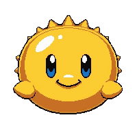 pufferfish spiky  golden legendary