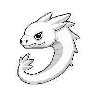 sea dragon leafy  albino pure white