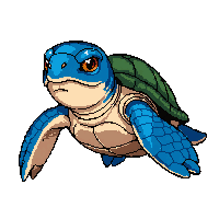 sea turtle ancient  fierce predator pose