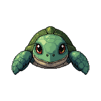 sea turtle ancient  tropical bright neon