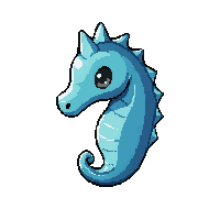 seahorse tiny  crystal gem body