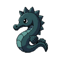 seahorse tiny  deep sea dark