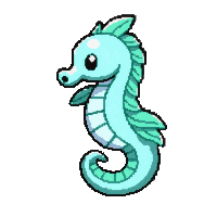 seahorse tiny  shadow silhouette