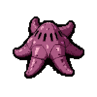 starfish five arm  armored shell plated