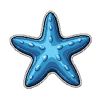 starfish five arm  crystal gem body