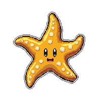 starfish five arm  golden legendary