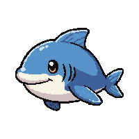 swordfish sharp  cute chibi baby