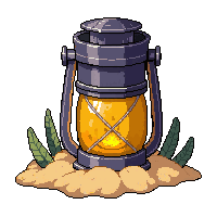 deep sea lantern  sand covered buried