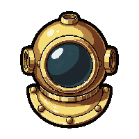 diving helmet brass  pristine gleaming