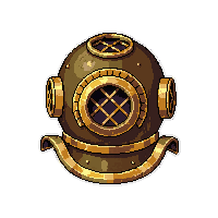 diving helmet brass  water damaged worn