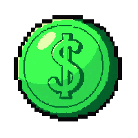 gold doubloon coin  cursed ghostly green