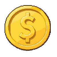 gold doubloon coin  pristine gleaming