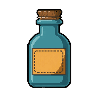 message bottle corked  freshly recovered