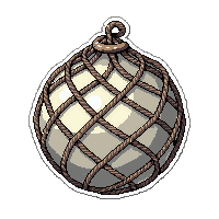 net fishing tangled  pearl decorated