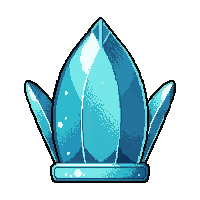 ocean crown tiara  crystal clear gem