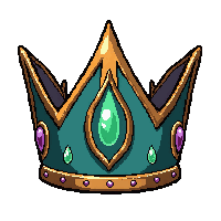 ocean crown tiara  glowing magical aura