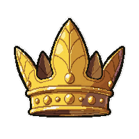 ocean crown tiara  gold leaf gilded