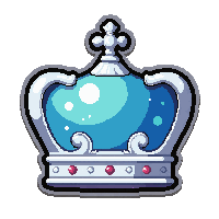 ocean crown tiara  silver moonlit
