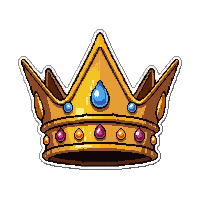 ocean crown tiara  water damaged worn